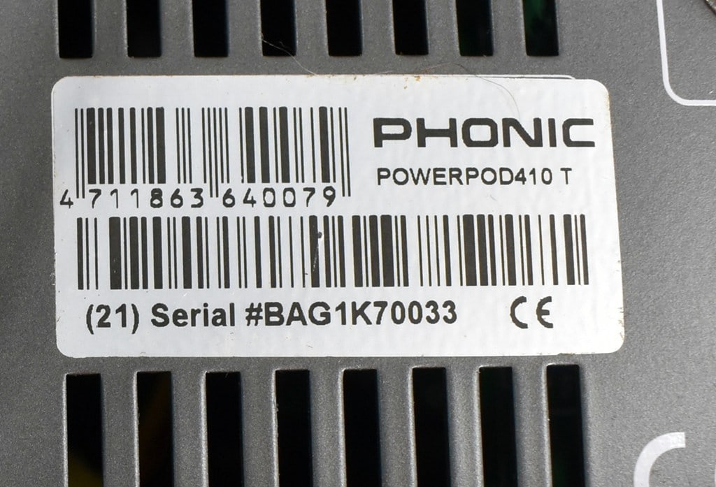 2011 Phonic Powerpod 410 Powered Mixer, 100 Watt Output - 7
