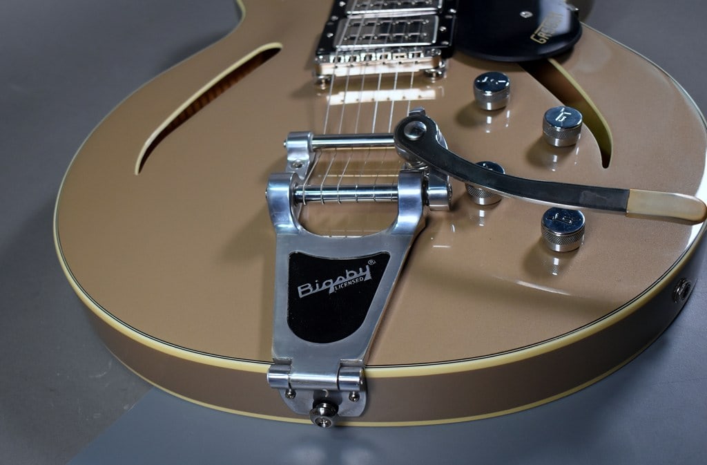 2019 Gretsch G2627T/SHRL Streamliner Center Block Electric Guitar, Shoreline Gold, Bigsby B70 - 10