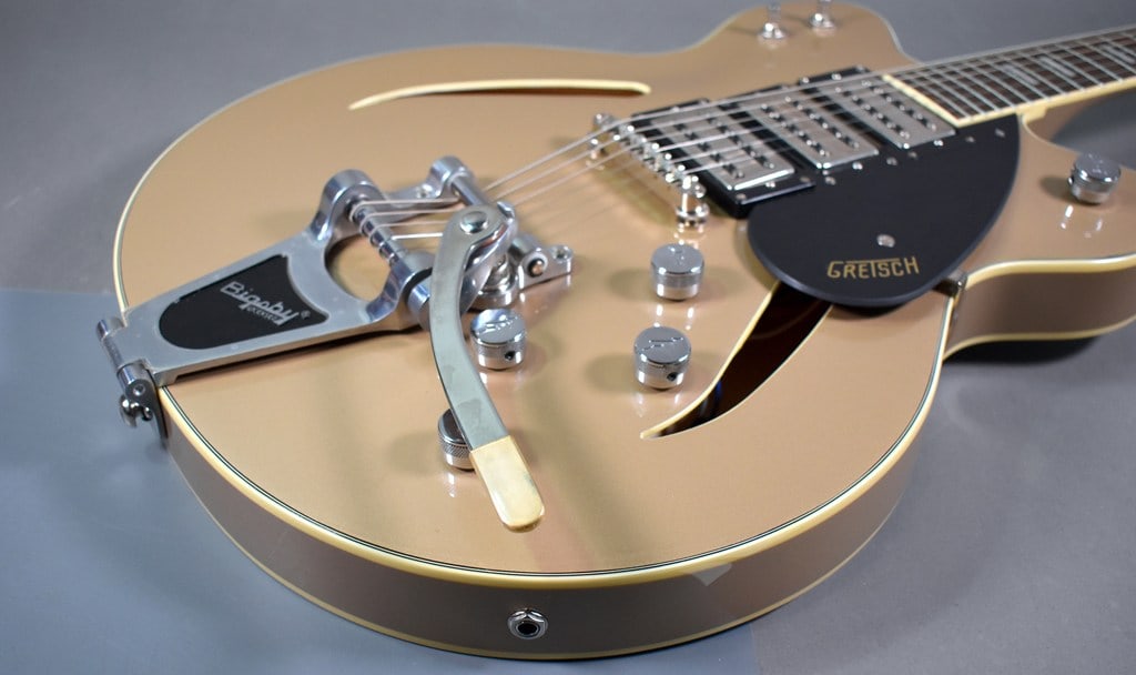 2019 Gretsch G2627T/SHRL Streamliner Center Block Electric Guitar, Shoreline Gold, Bigsby B70 - 11