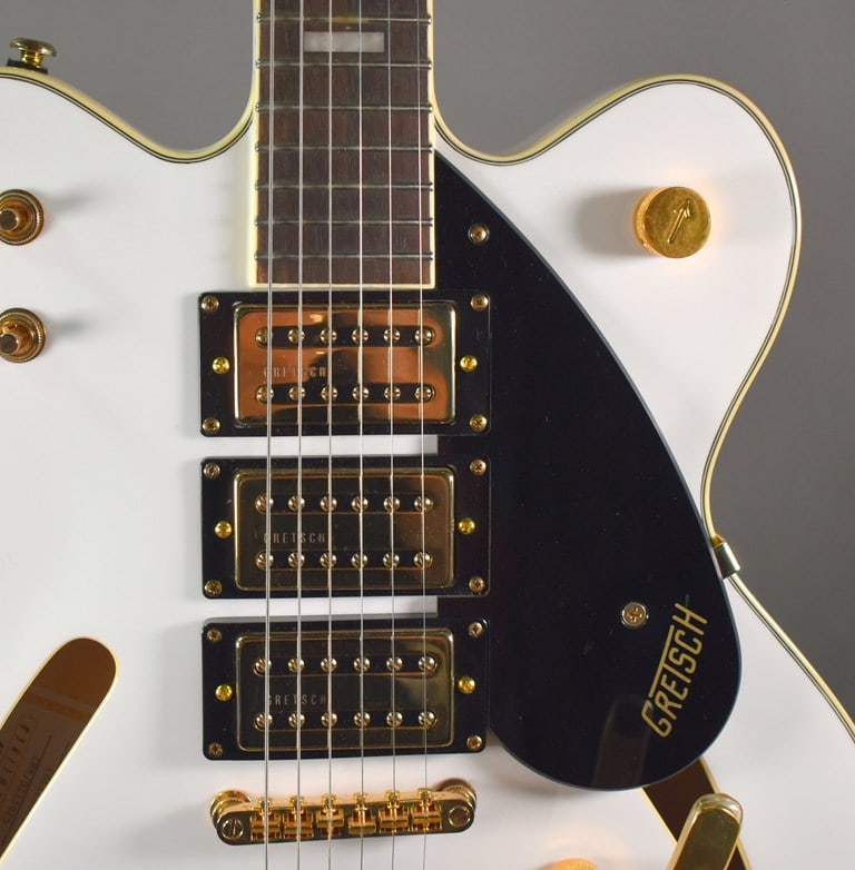 2021 Gretsch G2627TG Streamliner Center Block Electric Guitar, White w/ Gold Hardware, BigsbyB70 - 3