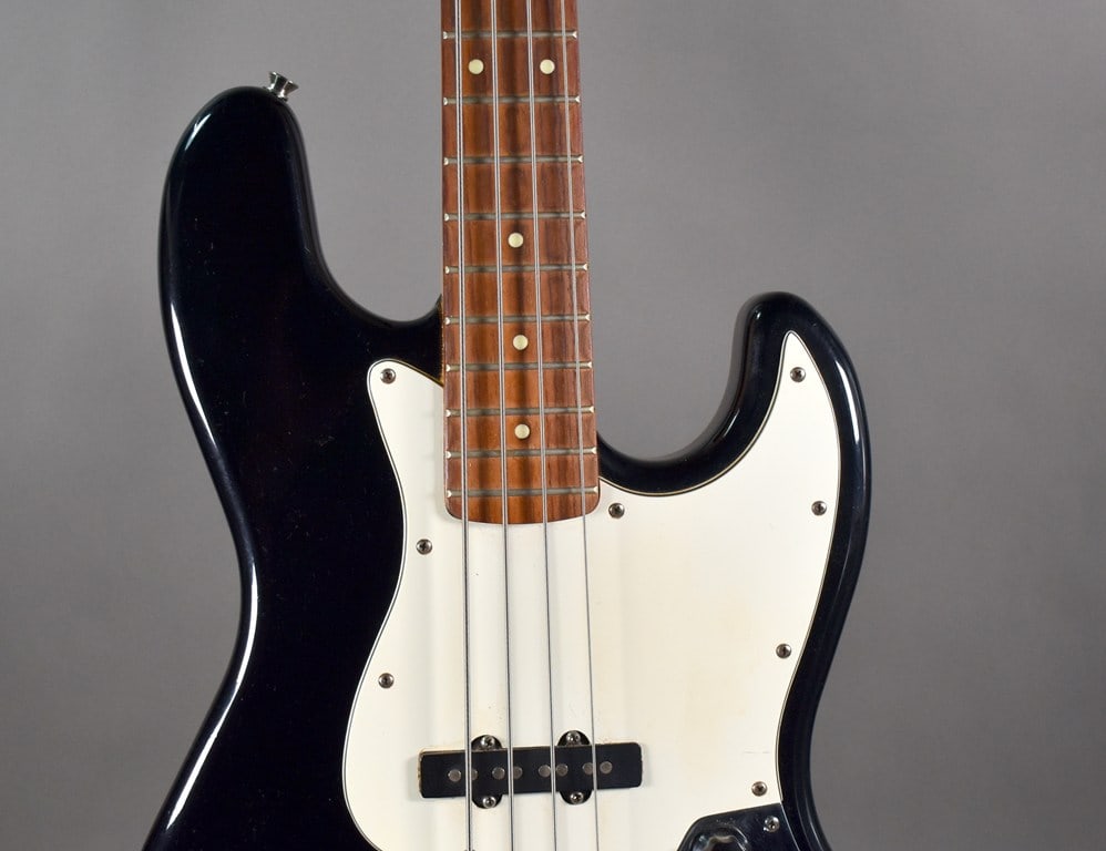 1987–1988 “E-Series" Squier by Fender Jazz Bass Guitar in Black Finish with Hard Case - 4