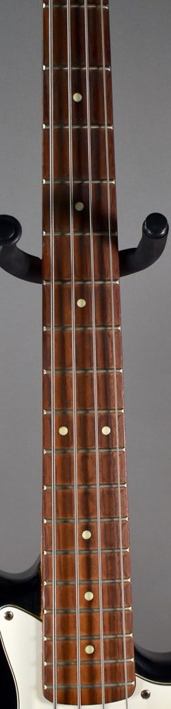 1987–1988 “E-Series" Squier by Fender Jazz Bass Guitar in Black Finish with Hard Case - 5