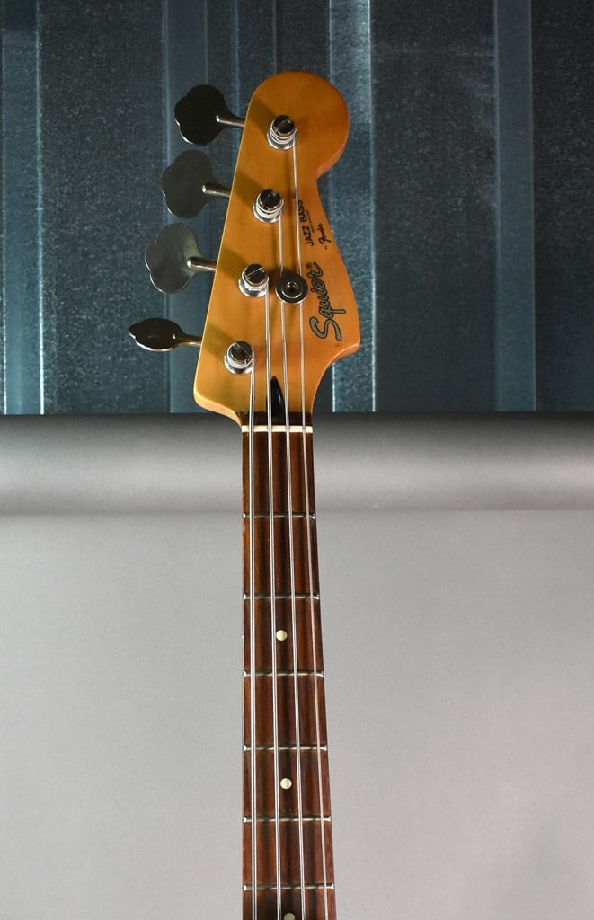 1987–1988 “E-Series" Squier by Fender Jazz Bass Guitar in Black Finish with Hard Case - 6