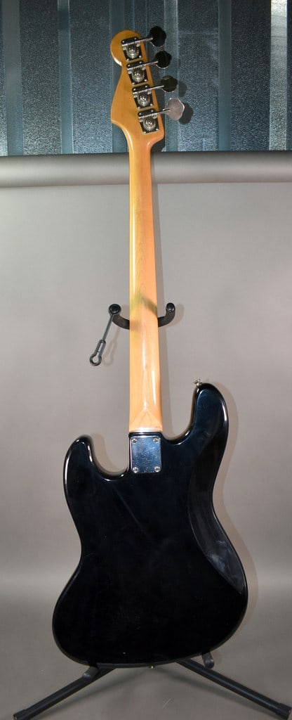 1987–1988 “E-Series" Squier by Fender Jazz Bass Guitar in Black Finish with Hard Case - 8