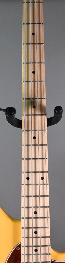 2018 Ibanez TMB100M Talman Bass Guitar in Mustard Yellow Flat Finish with Access Hard Case - 5