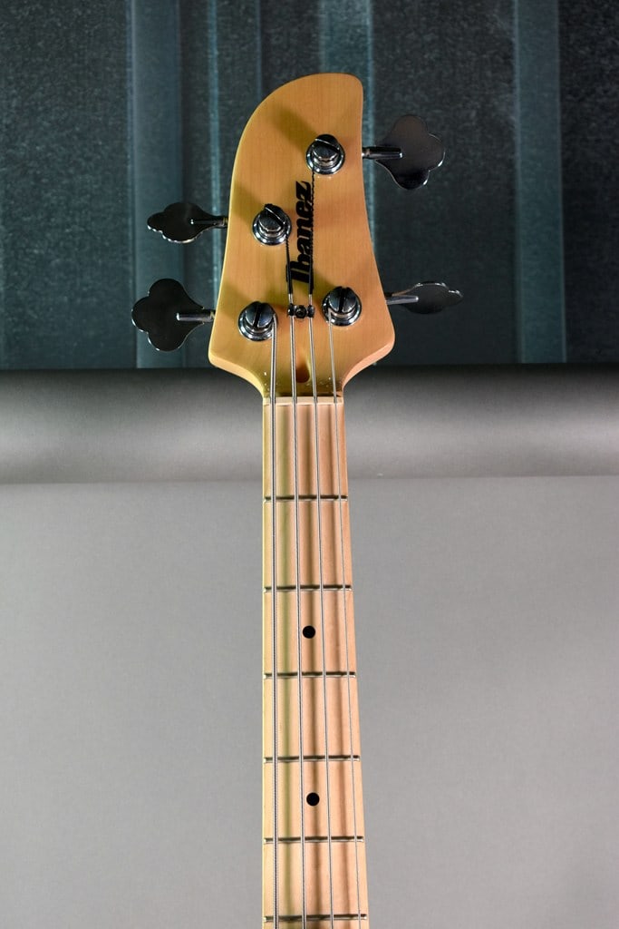 2018 Ibanez TMB100M Talman Bass Guitar in Mustard Yellow Flat Finish with Access Hard Case - 6