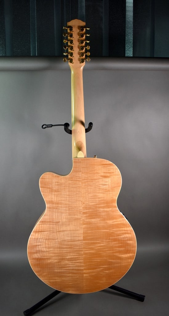 2012 Fender CJ-290SCE-12 Jumbo Sweetwater 12-string Acoustic-Electric Guitar, Natural Finish - 13