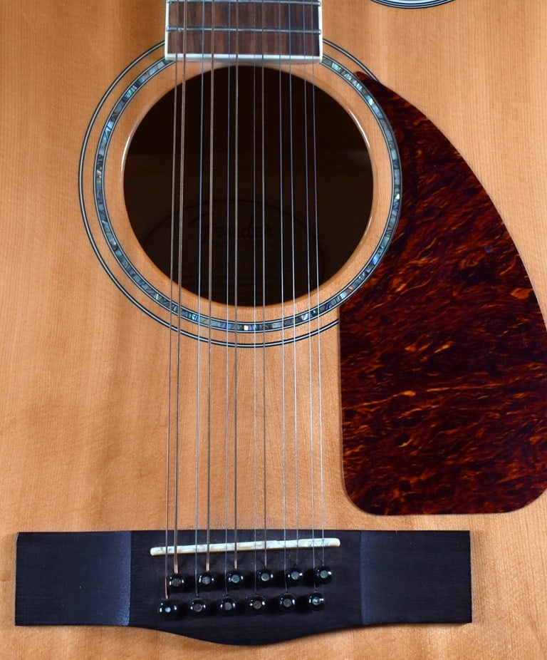 2012 Fender CJ-290SCE-12 Jumbo Sweetwater 12-string Acoustic-Electric Guitar, Natural Finish - 3