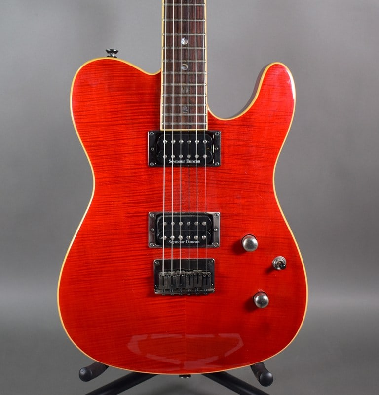 2009 Fender Special Edition Custom Telecaster FMT HH in Transparent Crimson with Vintage Hard Case - 2