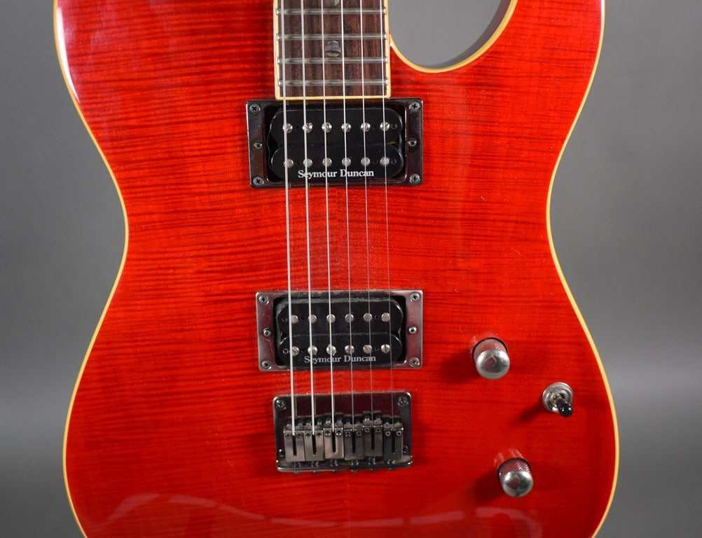 2009 Fender Special Edition Custom Telecaster FMT HH in Transparent Crimson with Vintage Hard Case - 8