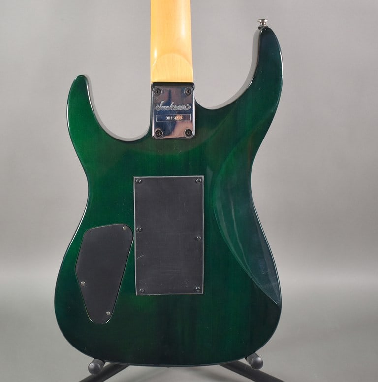 Vintage 1998 Jackson Performer PS4 Electric Guitar with Green Flame Finish - 10