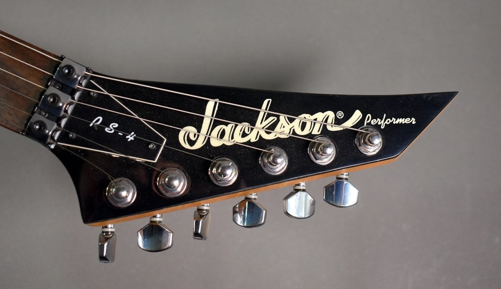Vintage 1998 Jackson Performer PS4 Electric Guitar with Green Flame Finish - 14