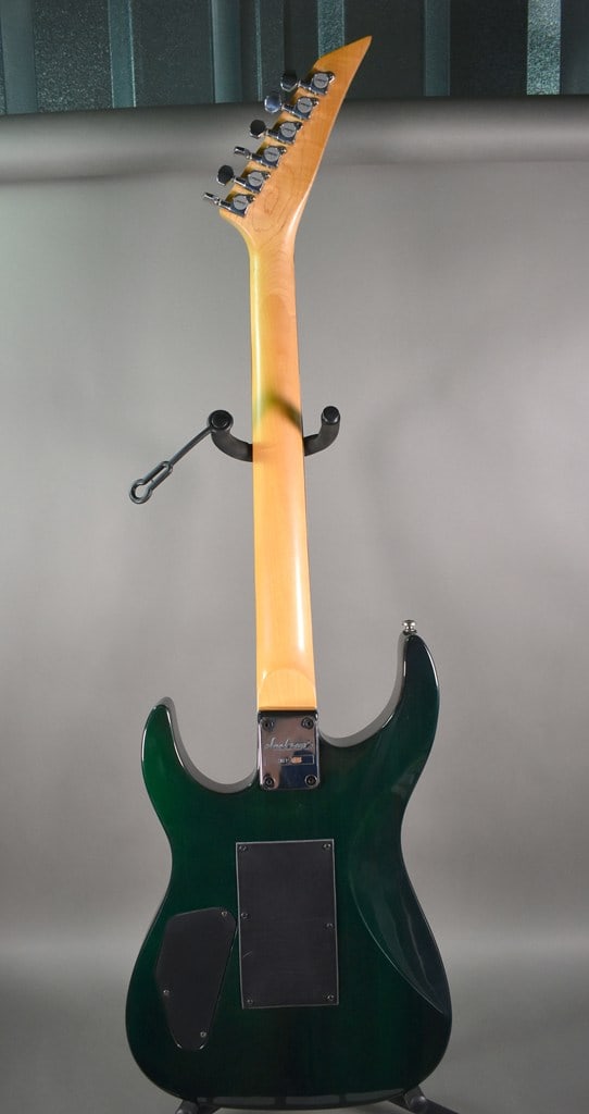 Vintage 1998 Jackson Performer PS4 Electric Guitar with Green Flame Finish - 9