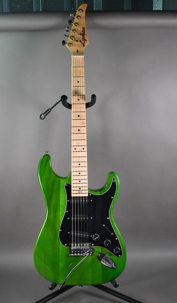 2020 Lyman LS-150 Stratocaster-Style Electric Guitar in Green Finish: Excellent condition. Serial no. is IM072520. Please read “Auction Details” / “Terms of Sale” for preview, payment, pickup, shipping and other instructions. Lot includes the