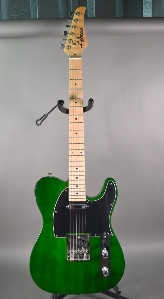 2020 Lyman LT-150 Telecaster-Style Electric Guitar in Green Finish: Excellent condition. Serial no. is IM072020. Please read “Auction Details” / “Terms of Sale” for preview, payment, pickup, shipping and other instructions. Lot includes the