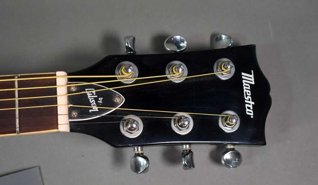 2017 Maestro by Gibson 30" Mini-Acoustic Guitar in Ebony Finish - 10