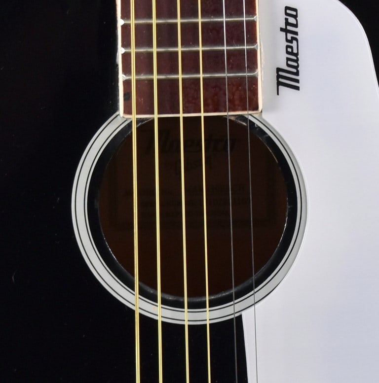 2017 Maestro by Gibson 30" Mini-Acoustic Guitar in Ebony Finish - 4