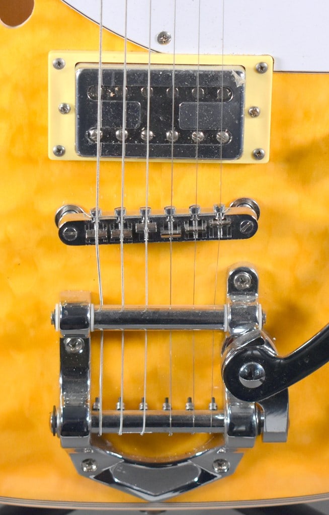 2020s Zuwei Customshop Series Orange Thinline Telecaster-Style Semi-Hollow Body Electric Guitar - 3