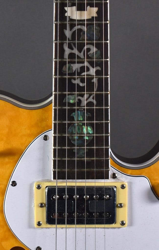 2020s Zuwei Customshop Series Orange Thinline Telecaster-Style Semi-Hollow Body Electric Guitar - 4