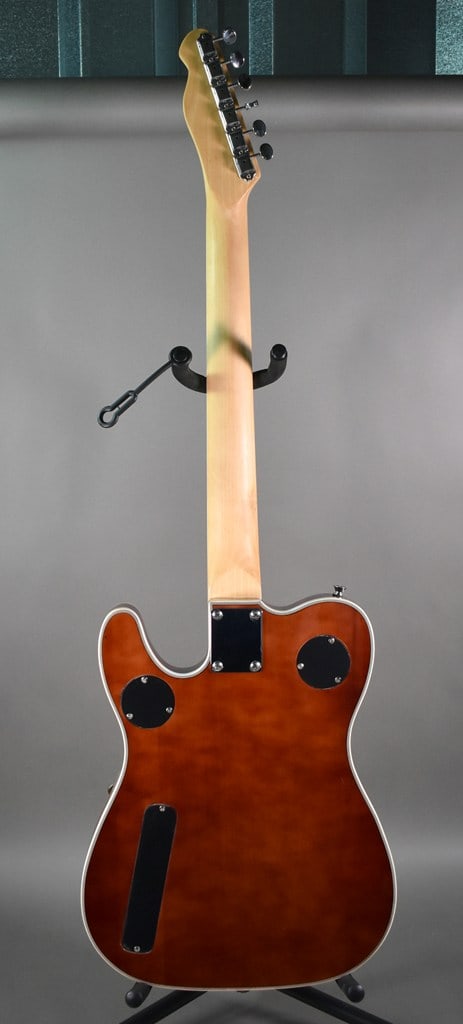 2020s Zuwei Customshop Series Orange Thinline Telecaster-Style Semi-Hollow Body Electric Guitar - 8