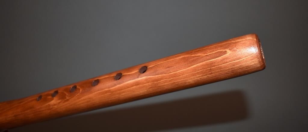 Native American Cedar Flute by Navajo Jonay Thompson with Cloth Pouch & Learning Guides - 8