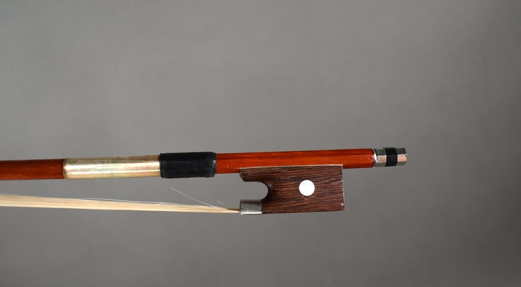 Tourte-style Brazilwood 29.5” Violin Bow, Palisander Brazilian Rosewood Frog, Made in Germany - 2