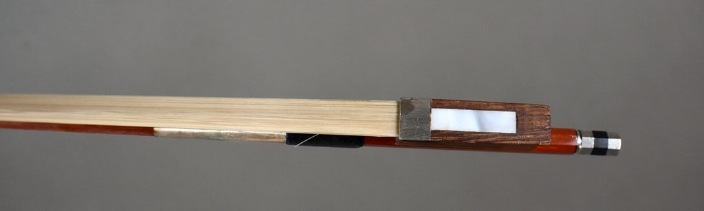 Tourte-style Brazilwood 29.5” Violin Bow, Palisander Brazilian Rosewood Frog, Made in Germany - 3