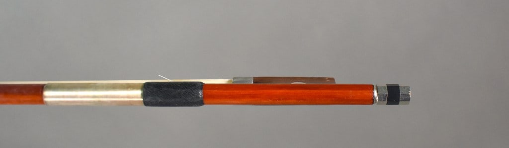 Tourte-style Brazilwood 29.5” Violin Bow, Palisander Brazilian Rosewood Frog, Made in Germany - 5