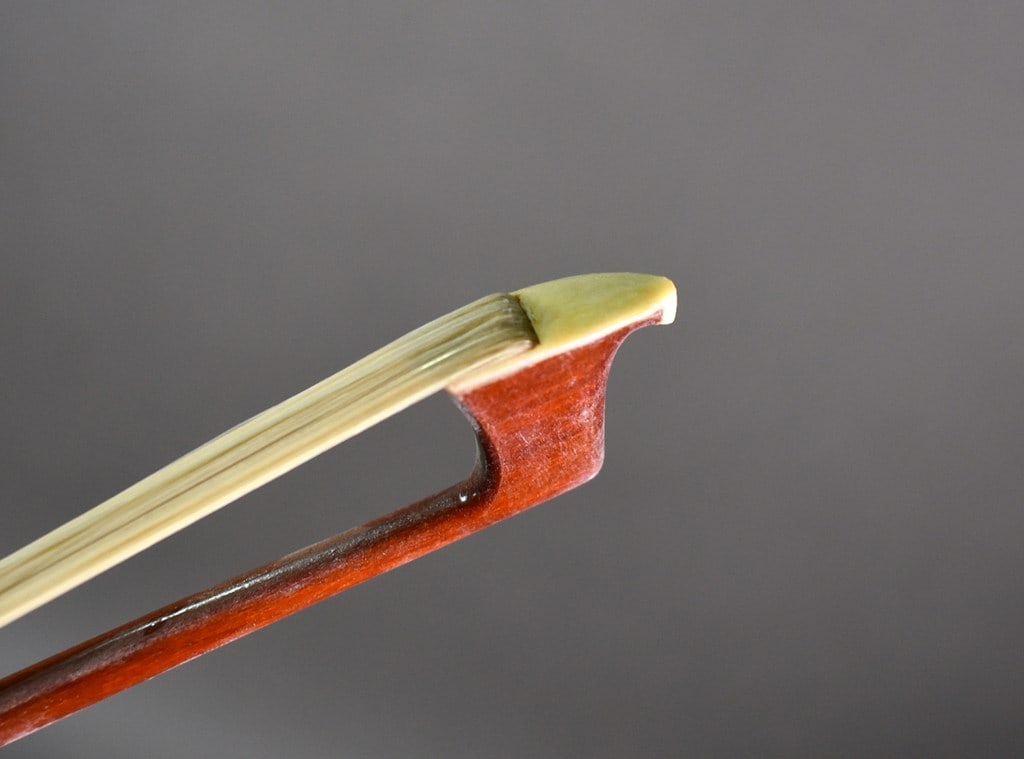 Tourte-style Brazilwood 29.5” Violin Bow, Palisander Brazilian Rosewood Frog, Made in Germany - 8