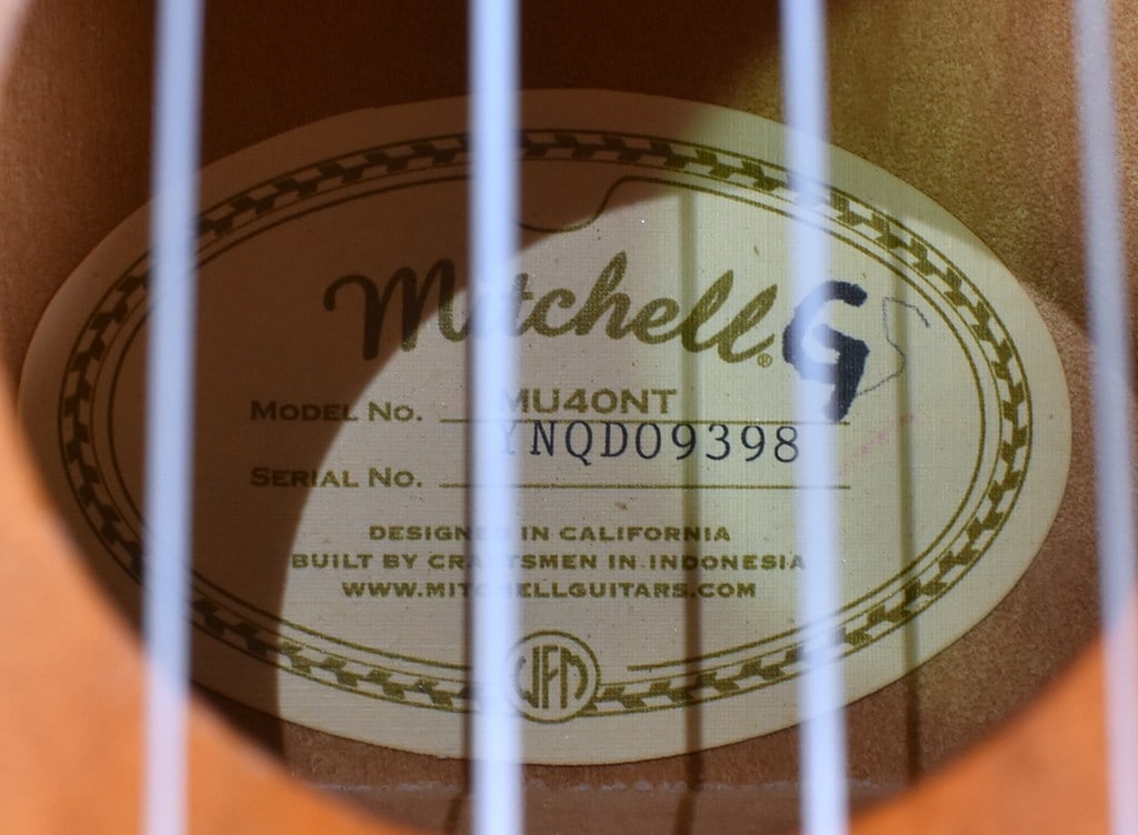 Mitchell MU40NT Soprano Ukulele In Lindenwood Natural Finish - 9