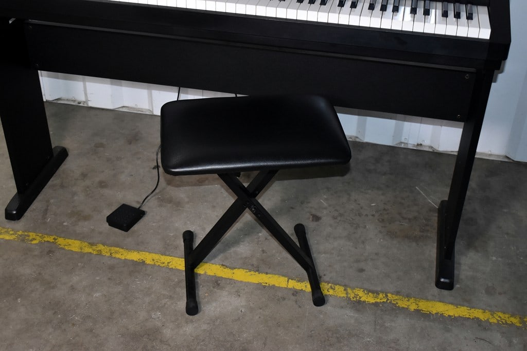 Black Casio CDP-220R 88-Key Digital Piano with Sustain Pedal, Stand and Bench Seat - 13