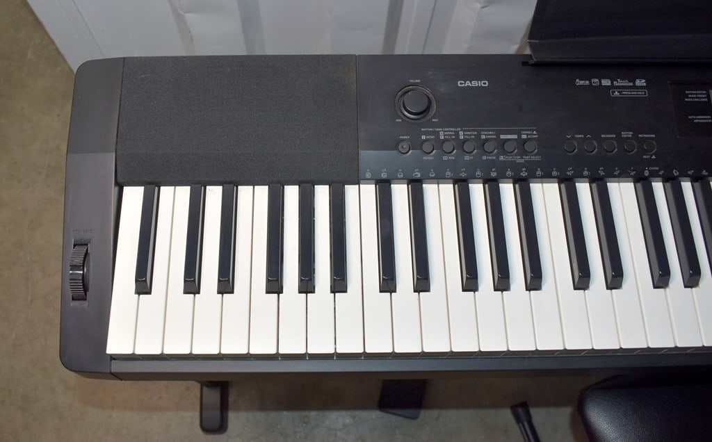 Black Casio CDP-220R 88-Key Digital Piano with Sustain Pedal, Stand and Bench Seat - 5
