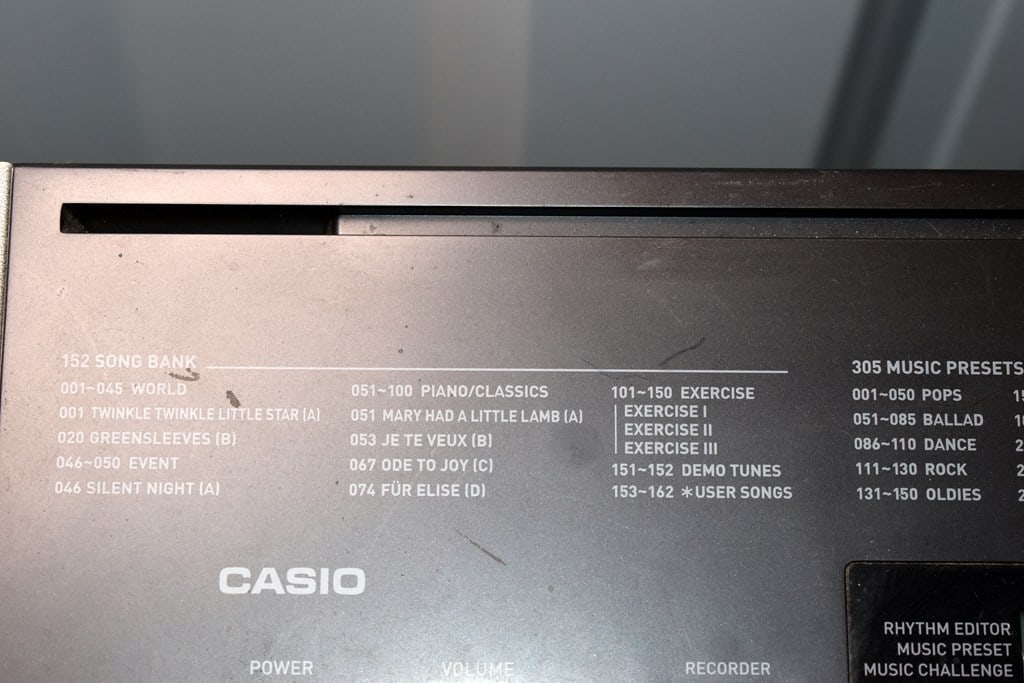 Pair of Casio WK-220 76-Key Portable Keyboards & Stands and One Bench Seat - 10
