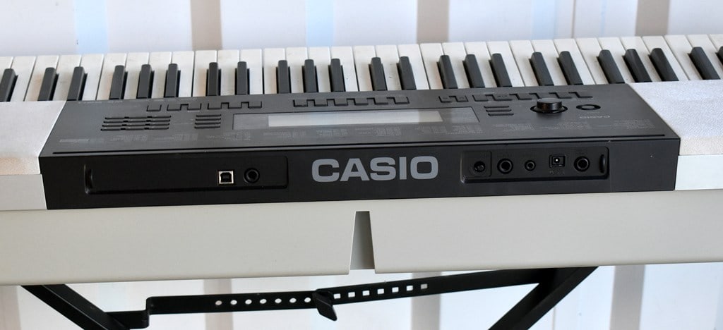 Pair of Casio WK-220 76-Key Portable Keyboards & Stands and One Bench Seat - 19
