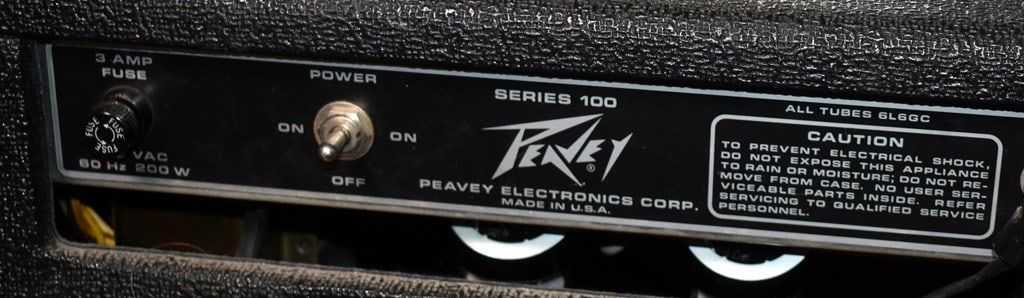 Vtg. 1978 Peavey 212 Classic VT Series 2-Chan. 50 W Guitar Amp w/ SS Preamp & Tube Power Section - 5