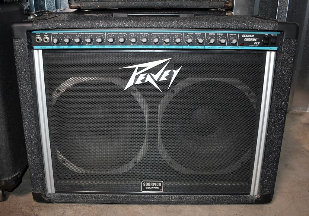Vtg. 1992 Peavey Stereo Chorus 212 Guitar Amp, 2 Channel 130 Watt, Scorpion Speaker, Made in USA