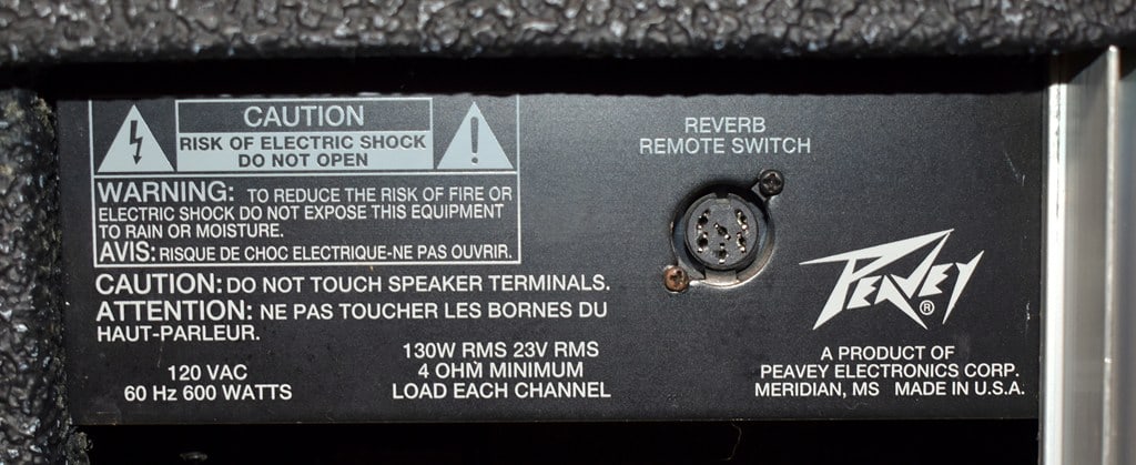 Vtg. 1992 Peavey Stereo Chorus 212 Guitar Amp, 2 Channel 130 Watt, Scorpion Speaker, Made in USA - 7