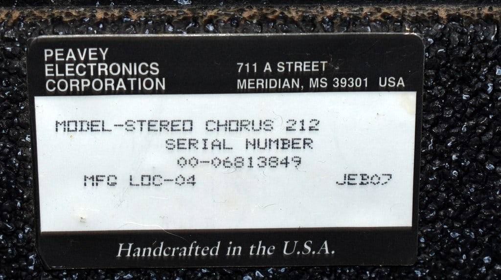 Vtg. 1992 Peavey Stereo Chorus 212 Guitar Amp, 2 Channel 130 Watt, Scorpion Speaker, Made in USA - 8