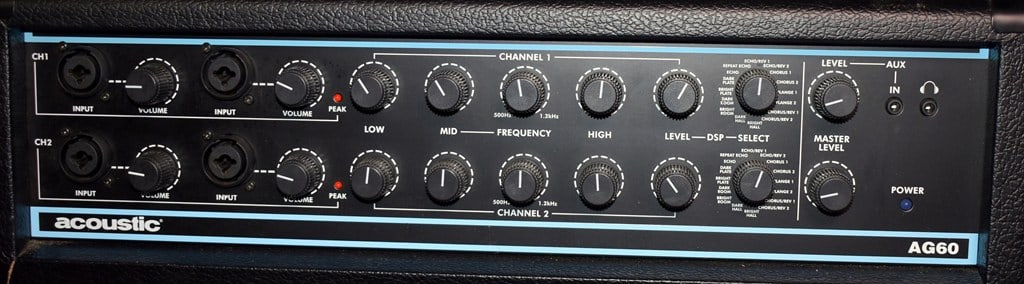 2009 Acoustic AG60 60 Watt Two Channel Acoustic Guitar Amplifier - 2