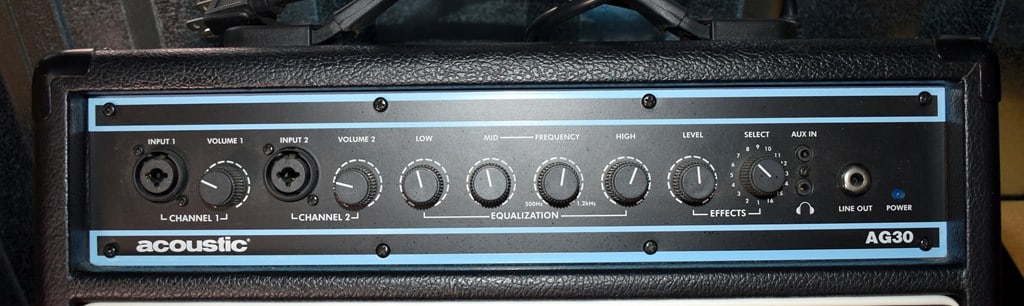 2012 Acoustic AG30 30-Watt Two Channel Acoustic Guitar Amplifier - 2