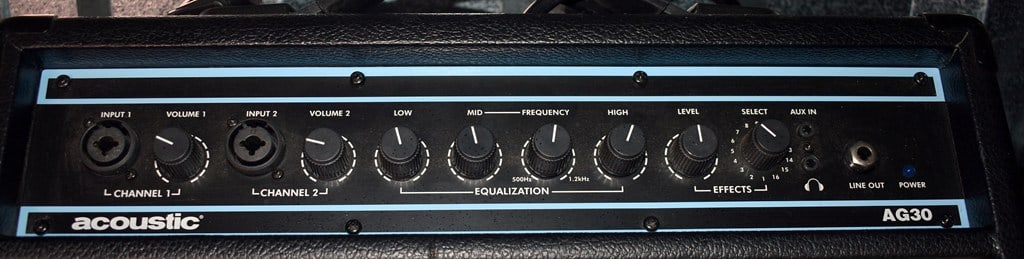 2012 Acoustic AG30 30-Watt Two Channel Acoustic Guitar Amplifier - 3
