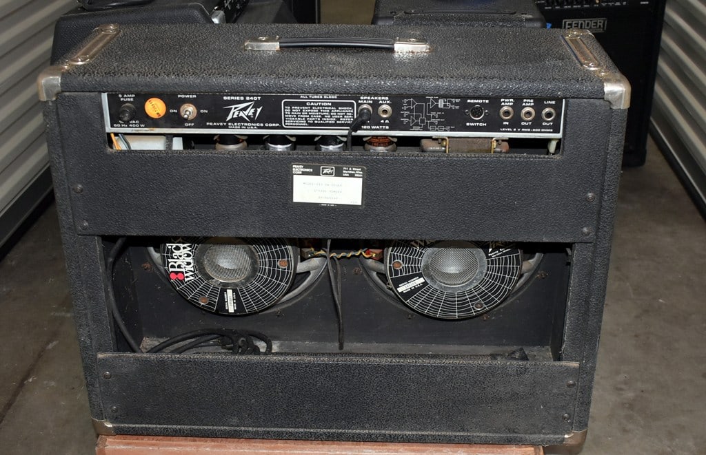 1981 Vintage Peavey Deuce VT Series 120 Watt Two Channel Amplifier, Two Black Widow Speakers, USA - 4