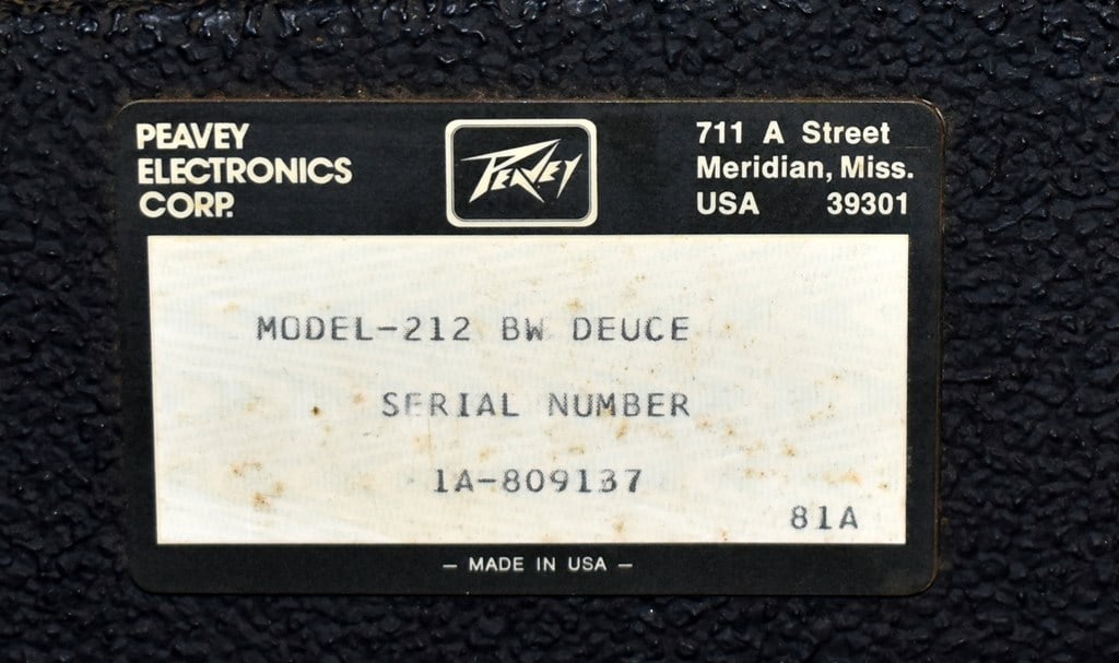 1981 Vintage Peavey Deuce VT Series 120 Watt Two Channel Amplifier, Two Black Widow Speakers, USA - 5
