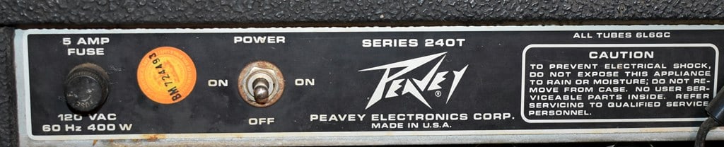 1981 Vintage Peavey Deuce VT Series 120 Watt Two Channel Amplifier, Two Black Widow Speakers, USA - 6