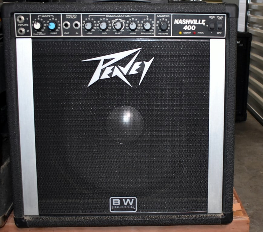 1989 Vintage Peavey Nashville 400 210-Watt Amplifier w/ Black Widow Driver, Made in USA