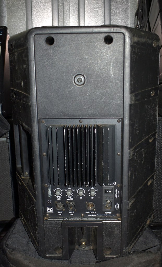 EV SxA (Electro-Voice), 150W LF/50W HF RMS Public Address/DJ/Stage Speaker System w/ Tripod Stands - 3