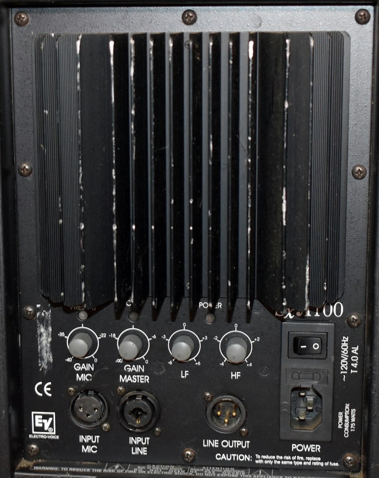 EV SxA (Electro-Voice), 150W LF/50W HF RMS Public Address/DJ/Stage Speaker System w/ Tripod Stands - 4