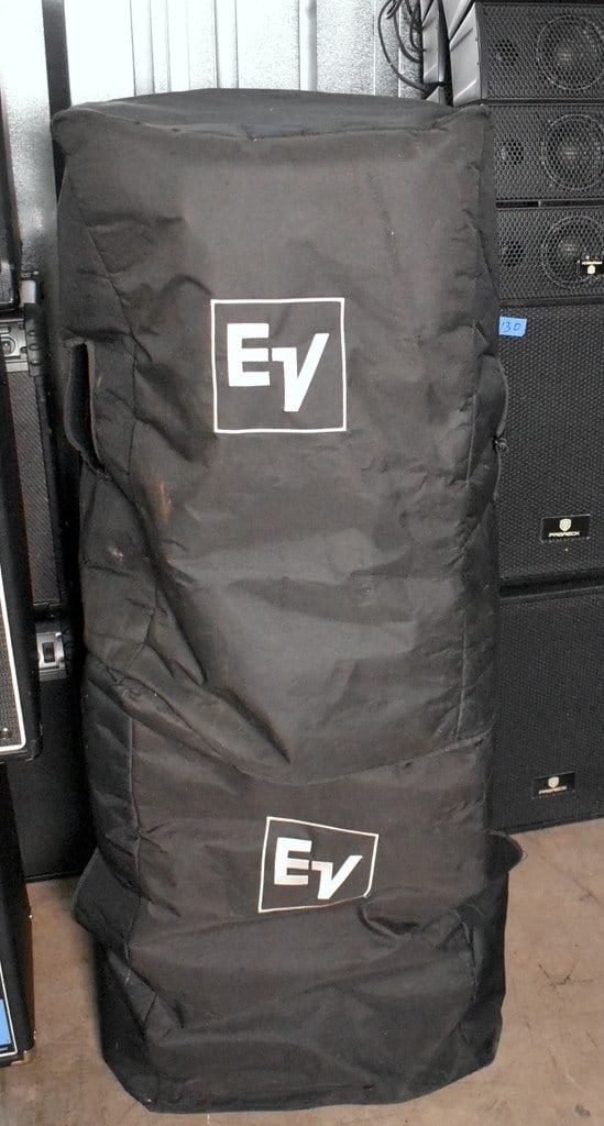 EV SxA (Electro-Voice), 150W LF/50W HF RMS Public Address/DJ/Stage Speaker System w/ Tripod Stands - 6