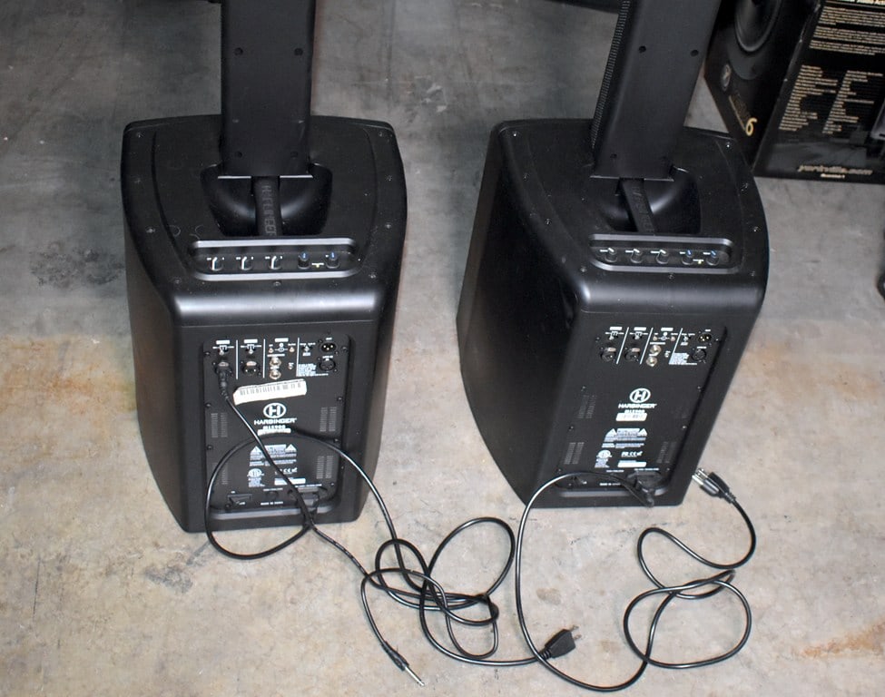 Harbinger MLS900, 900W Amplified Public Address/DJ/Stage Speaker System - 4