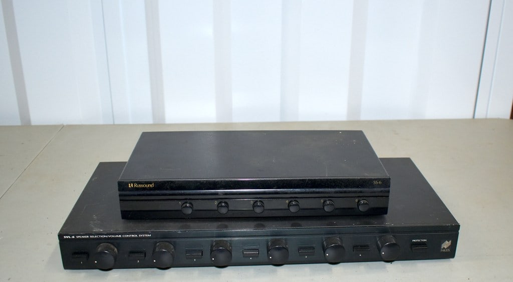 Russound SS6 and Niles SVL-6 Speaker Selectors: All remain untested. Please read “Auction Details” / “Terms of Sale” for preview, payment, pickup, shipping and other instructions. Lot includes the item(s) described in the